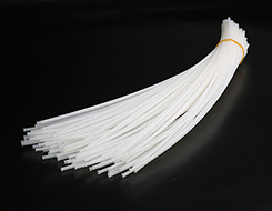 High Precision Small Diameter Plastic Tube - POM white longer flaring and flanging tube